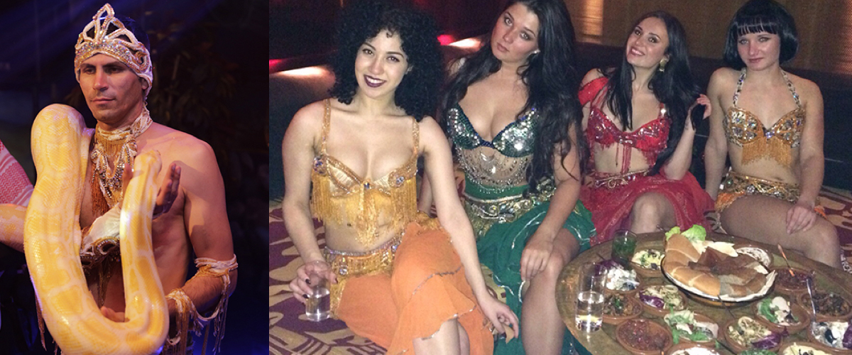 Buikdanseres met slang