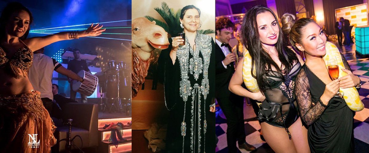 Oosters waarzegster met prachtig ingerichte tent