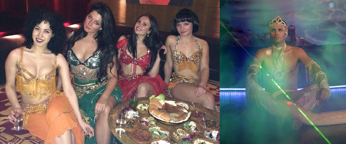 Oosters waterpijpterras